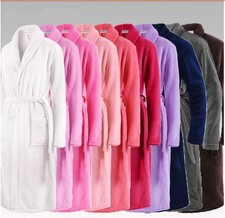 Luxury Womens Mens Thermal Coral Fleece Dressing Gowns Super soft Bath Robes