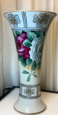 Antique Chinese Vase Hand Painted Rare And Beautiful Floral Vase 11.25”