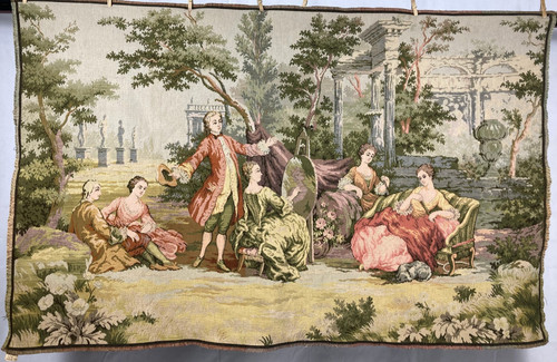 Vintage french gobelin couples - gobelin,