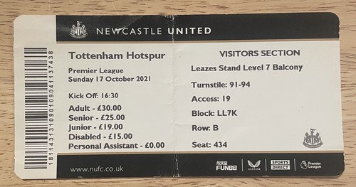 Match ticket newcastle - ticket,