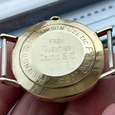 Gold watch presented - gold, ronnie