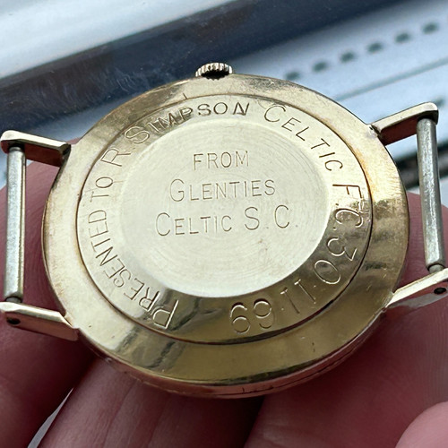 Gold watch presented ronnie - watch, to