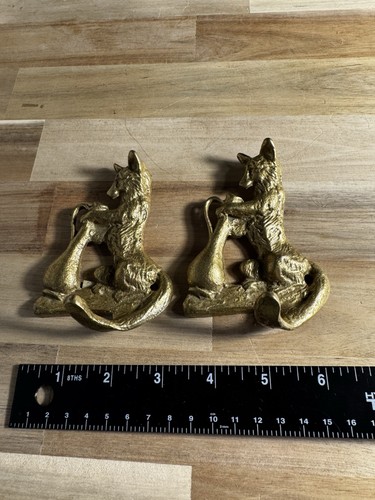 Fox decorative brass key - decorative,