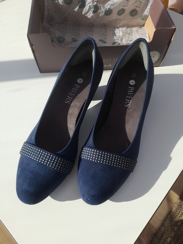 Nib pavers navy slip - pavers, suede