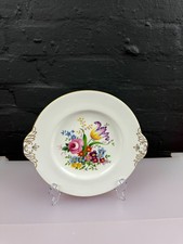 Abbeydale Floral Flowers Eared Cake / Bread Plate 25.5 cm Wide