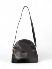 Ladies CHRISTIAN LACROIX Vintage Black Leather Handbag D18