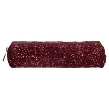 Ruby Glitter Slim Pencil Case