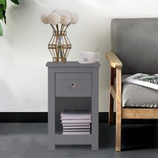 2-Tier Side End Table Grey