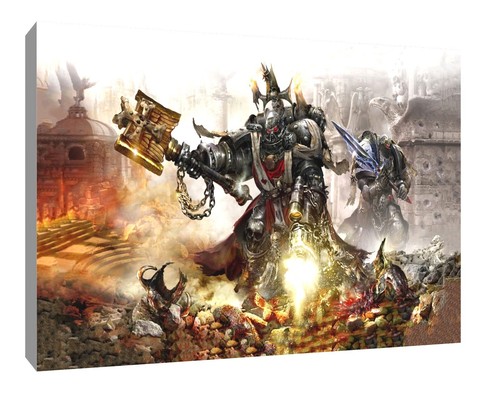 Warhammer war canvas wall - war,