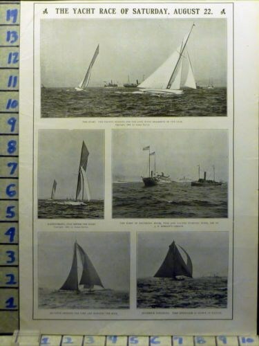 1903 yacht race - sail, boat