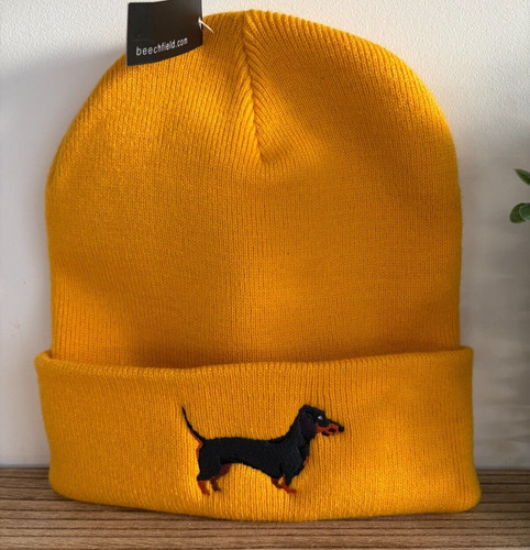 Dachshund embroidered beanie - dachshund,