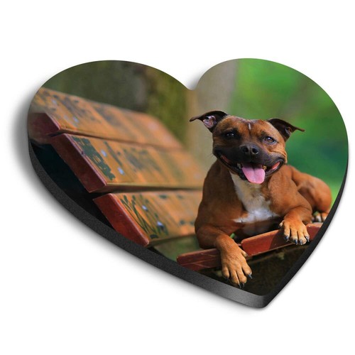 Heart fridge mdf magnet - 1x,