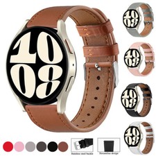 UK 20mm Leather Strap Wrist Band For Samsung Watch/Garmin/Huawei/Huami Amazfit