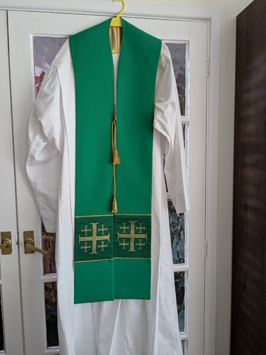 Clergy reversible stole gold - reversible, ,