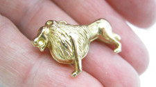Vintage 9ct Gold Lion Bracelet