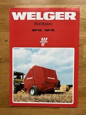 Welger round baler leaflet