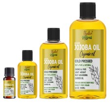100%Pure Golden Jojoba Oil Organic for Hair Body Skin Face Natural Cold Pressed 