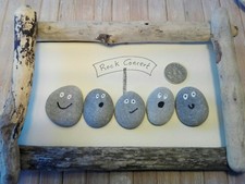 20 small flat beach pebbles