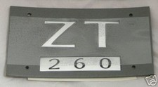 MG ZT 260 REAR BADGE, SATIN