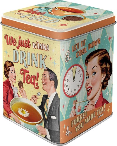 Retro tea canister - retro, 100g