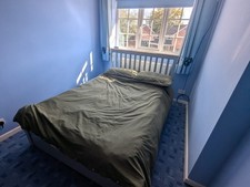 Double Ottoman Bed Frame Grey And Wood