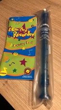 Blue Yamaha descant recorder