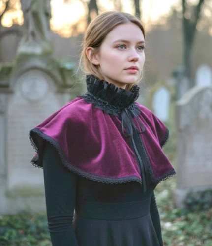 Purple aubergine velvet - aubergine,