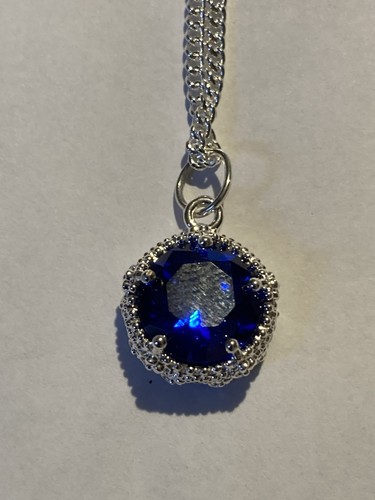 Blue sapphire necklace - sapphire,