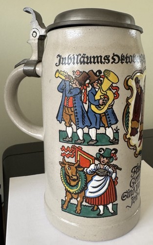 Vintage german beer stein - 1l,