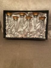Rockingham Crystal Savoy Flute Glasses Set of 6 Gold / Bronze coloured Greek Key
