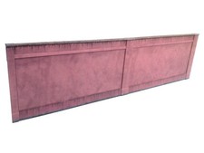 MODERN RED BRICK RETAINING WALL OO GAUGE CARD KIT 1:76 SCALE FOR MODEL RAILWAY