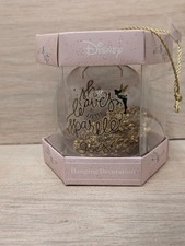 tinkerbell disney large glitter Bauble Hanging decoration primark