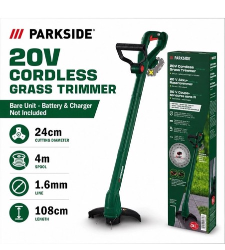 Parkside 20v cordless grass - parkside,