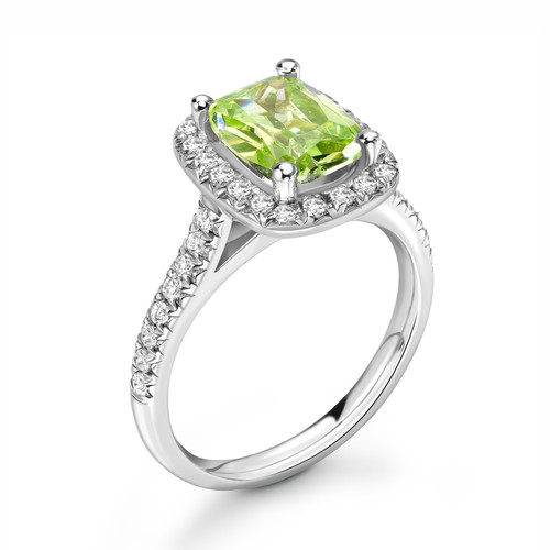 Solitaire engagement ring - ,