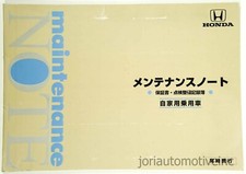 JDM HONDA MAINTENANCE NOTE