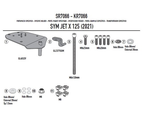 Case holder for monolock - holder, sym