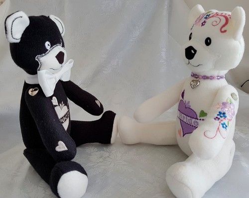 Bride groom bears - bride,