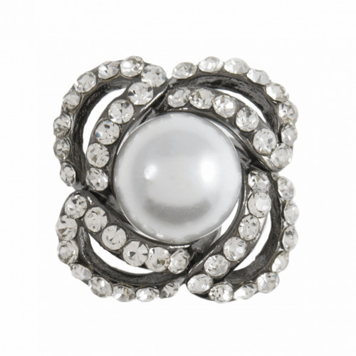 Diamante button shank - diamante,