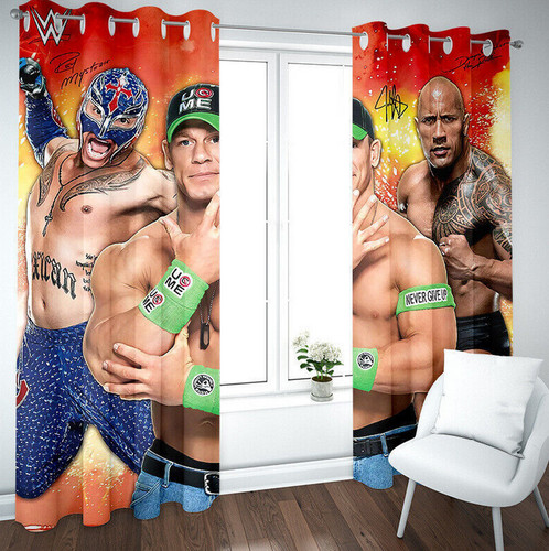 Boys3d wwe wrestling curtains - wwe,