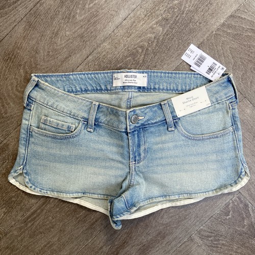 Hollister denim ultra low rise - denim,