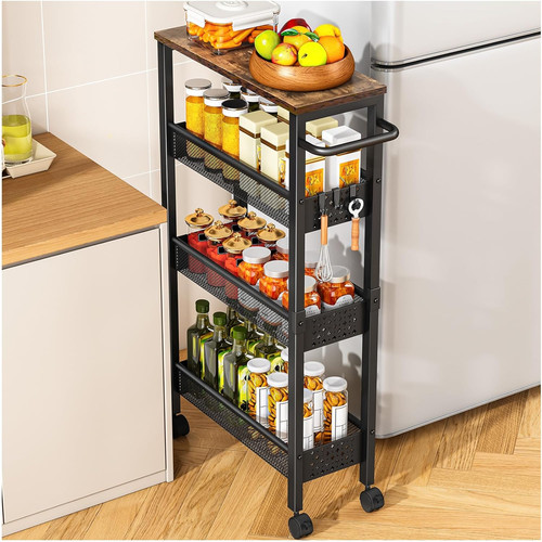 Utility slim storage - slim, cart