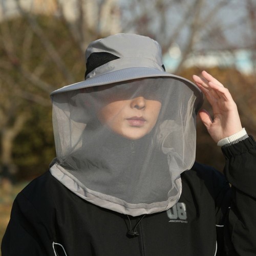 Foldable mosquito hat - hat, w/