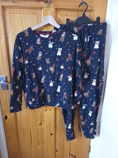 M&S Christmas Pyjamas Navy