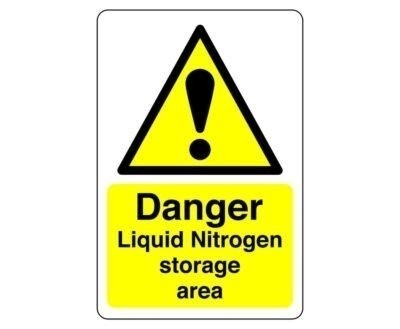 Danger liquid nitrogen sign - danger,