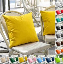 UK WATERPROOF Outdoor Solid Cushion Cover Garden Furniture Throw Pillow Case