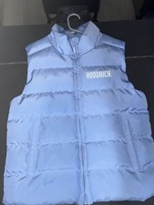 men’s baby blue hoodrich puffer bodywarmer