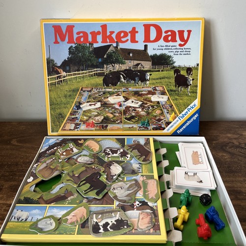 Market day vintage board game - day,