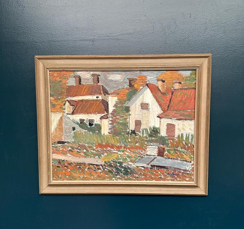 Original swedish oil canvas - original,