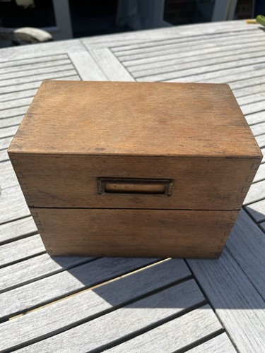 Vintage wooden file holder - wooden,