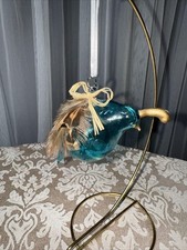 Blown glass quail hanging - blown,